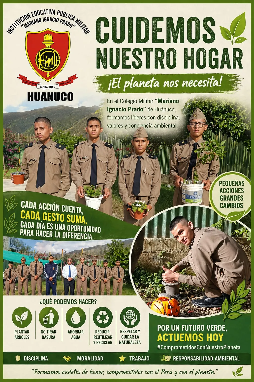 Hacia una Cultura Ambiental: Acciones Responsables en el Colegio Militar